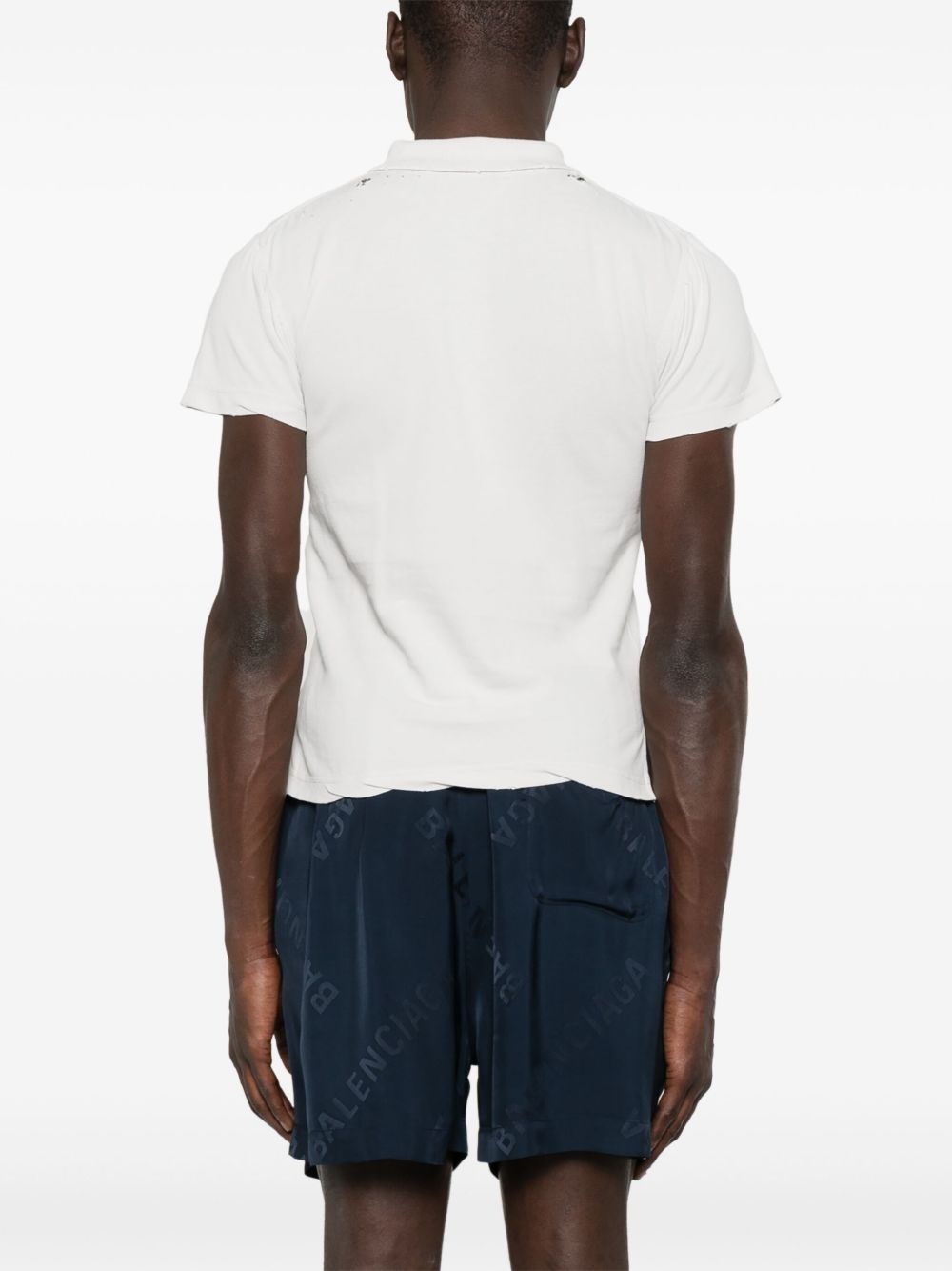 logo-embroidered polo shirt - 4