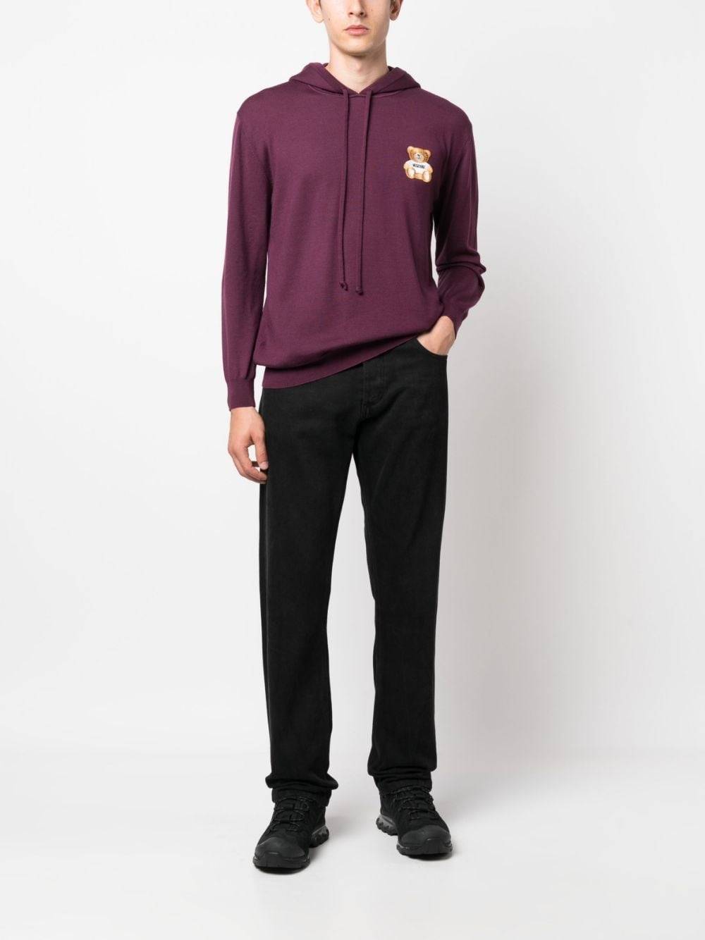 Teddy-Bear virgin-wool hoodie - 2
