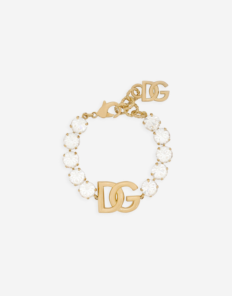 Bracelet with rhinestones and DG logo 1