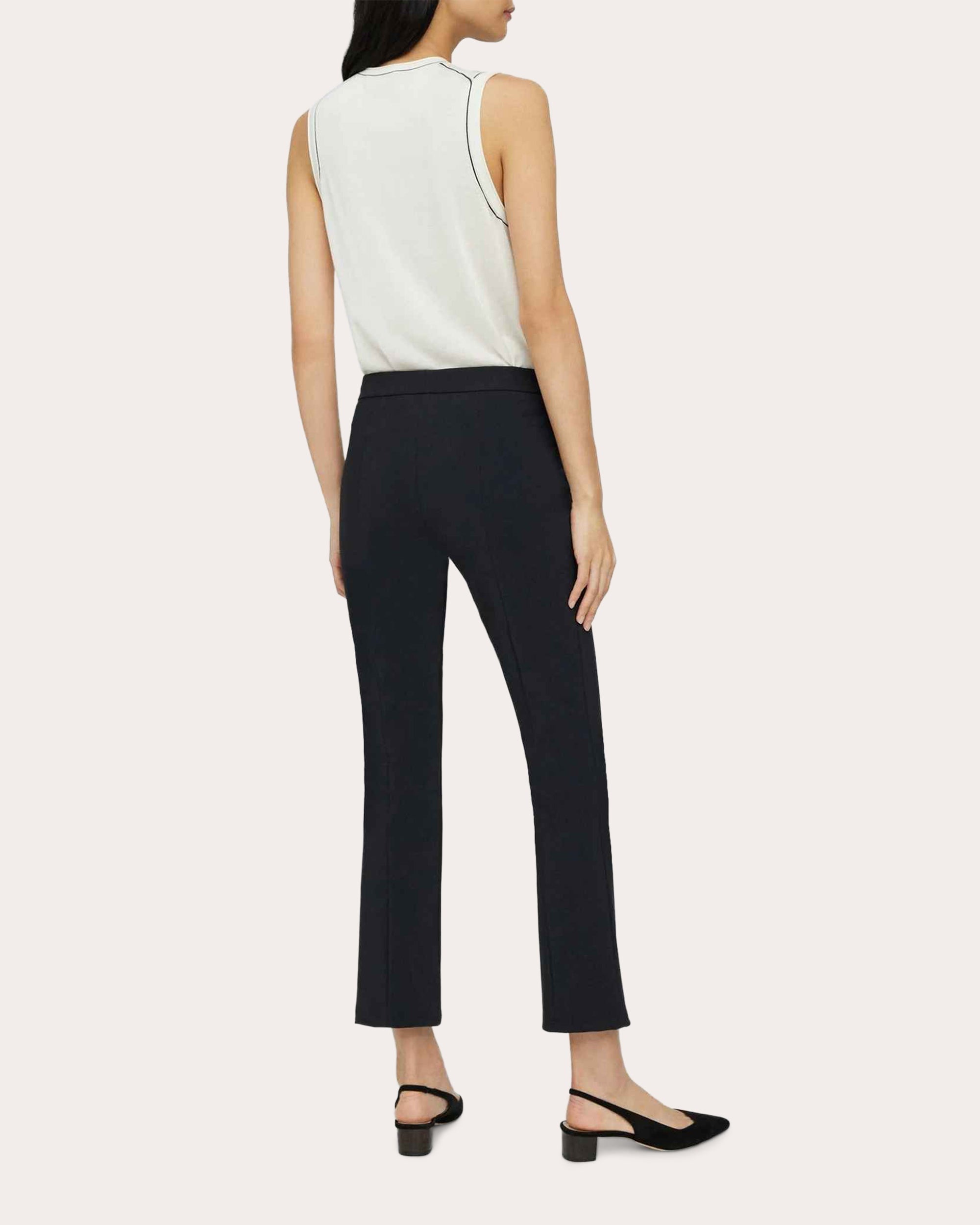 Slim Kick Pull-On Ponte Pants - 3
