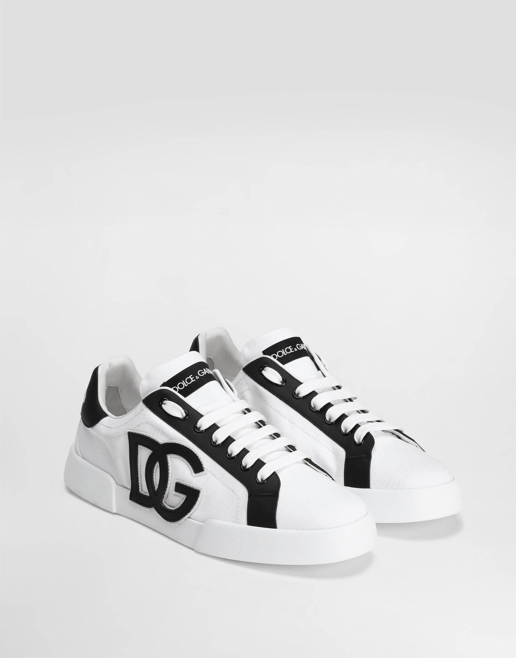 Portofino light strobel sneakers in canvas and calfskin - 2