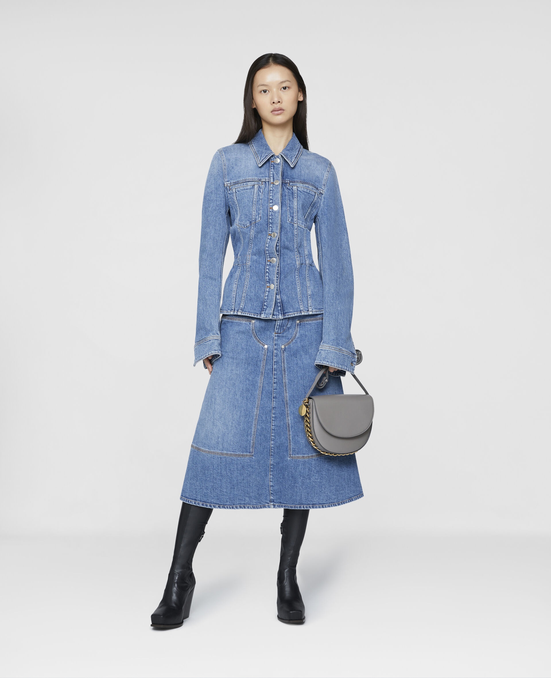 Waisted Denim Jacket - 2