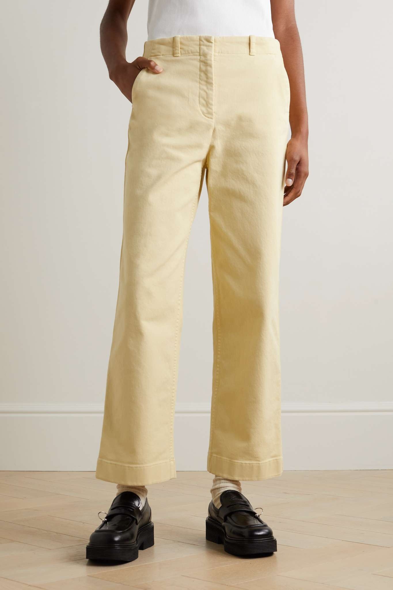 Cloutier cotton-blend twill straight-leg pants - 3