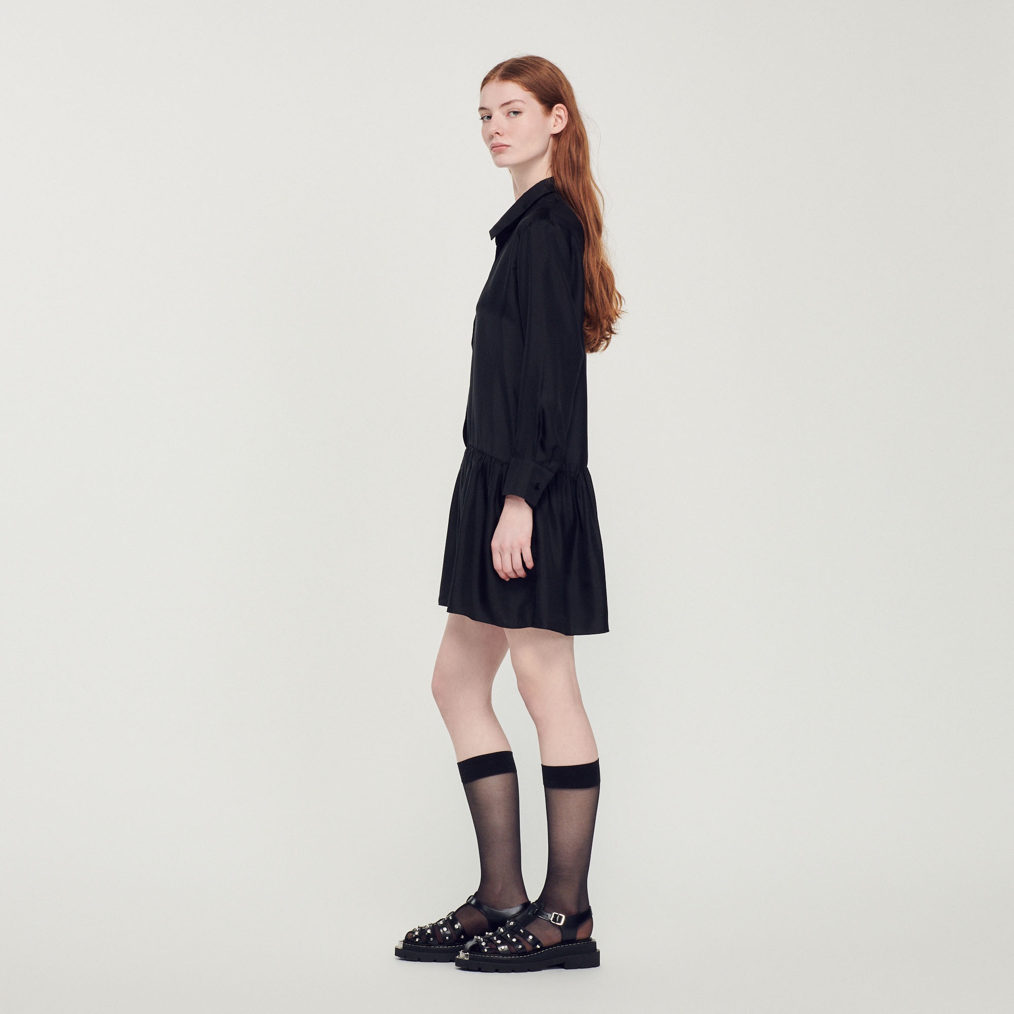 Short silk dress - 7