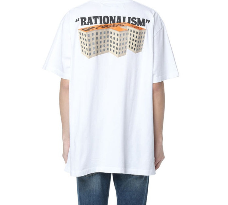 Off-White Off-White SS20 Rationalism Print Short-Sleeved Oversized OMAA038R201850070188 outlook