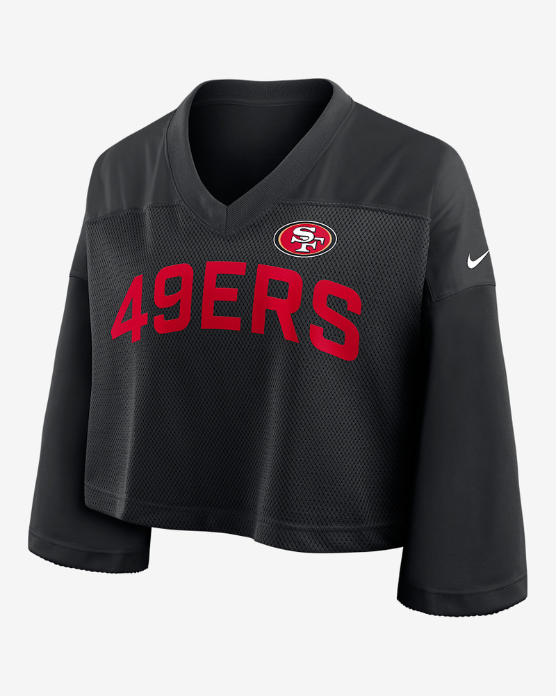 San Francisco 49ers Wide Receiver Jersey Fashion Women's Nike Dri-FIT NFL Cropped Top 1