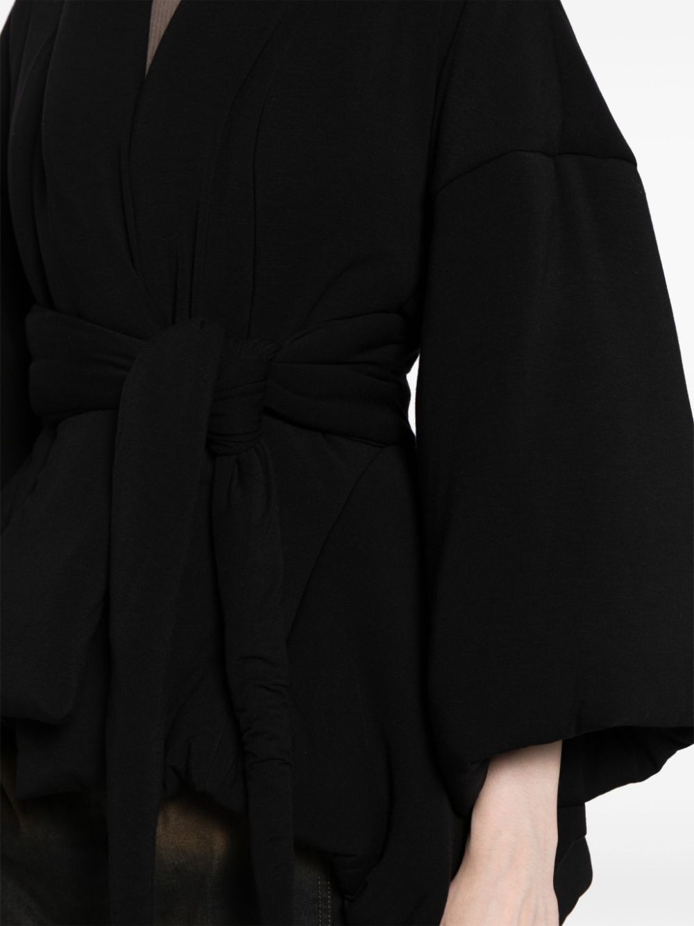 belted cropped jacket - 5