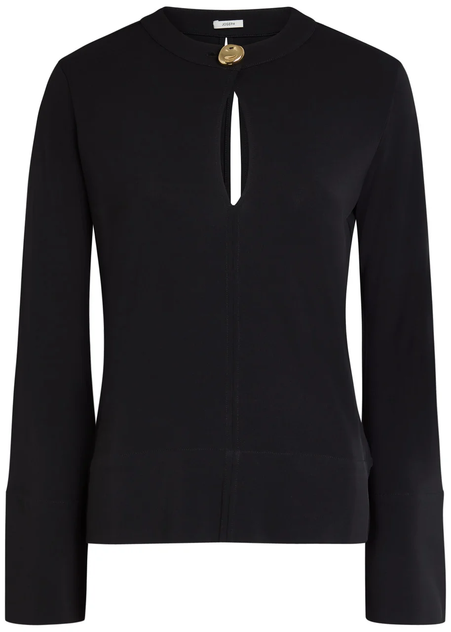 Joseph Fabiola Keyhole Jersey Blouse - 1
