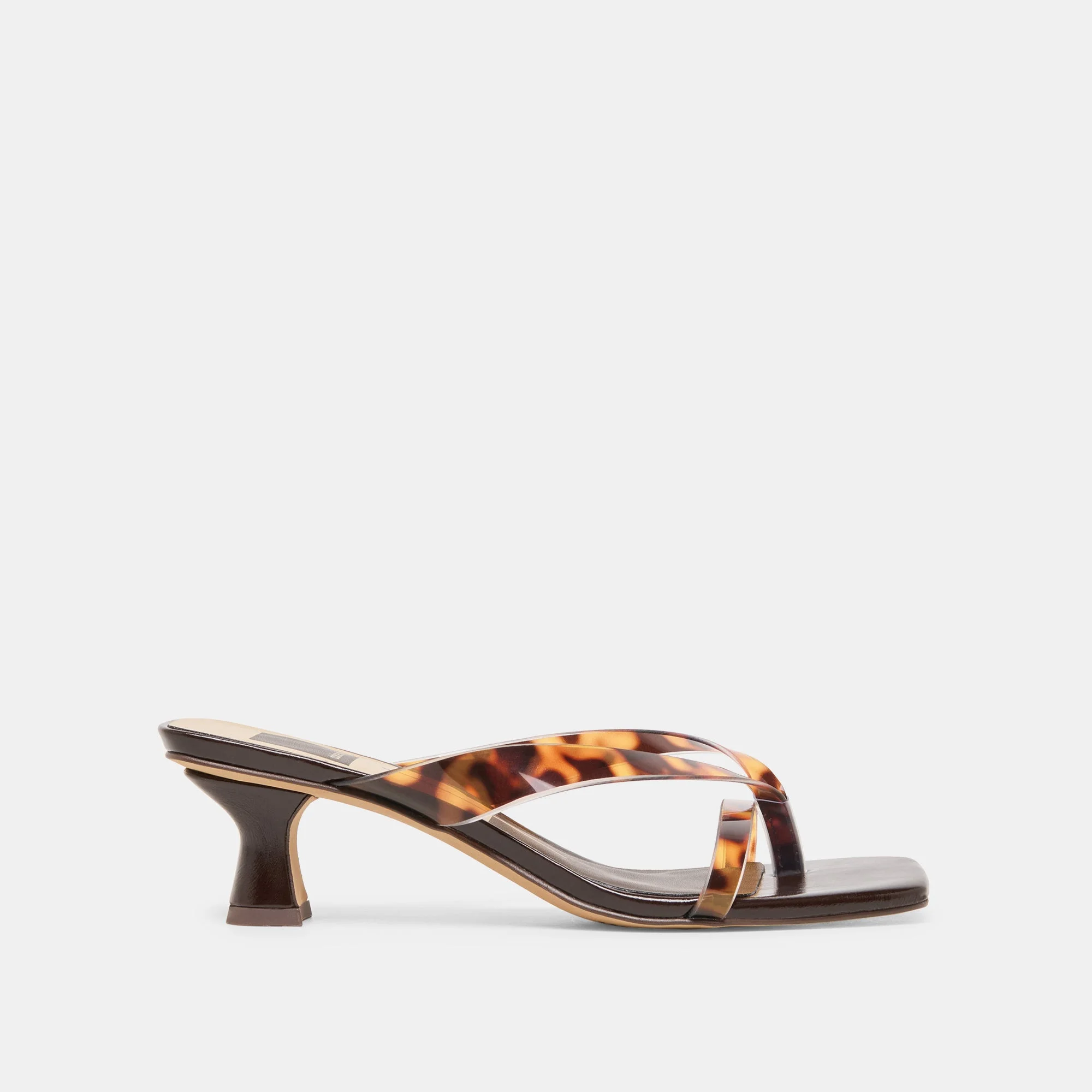 BREVEL VINYL HEELS TORTOISE JELLY - 1