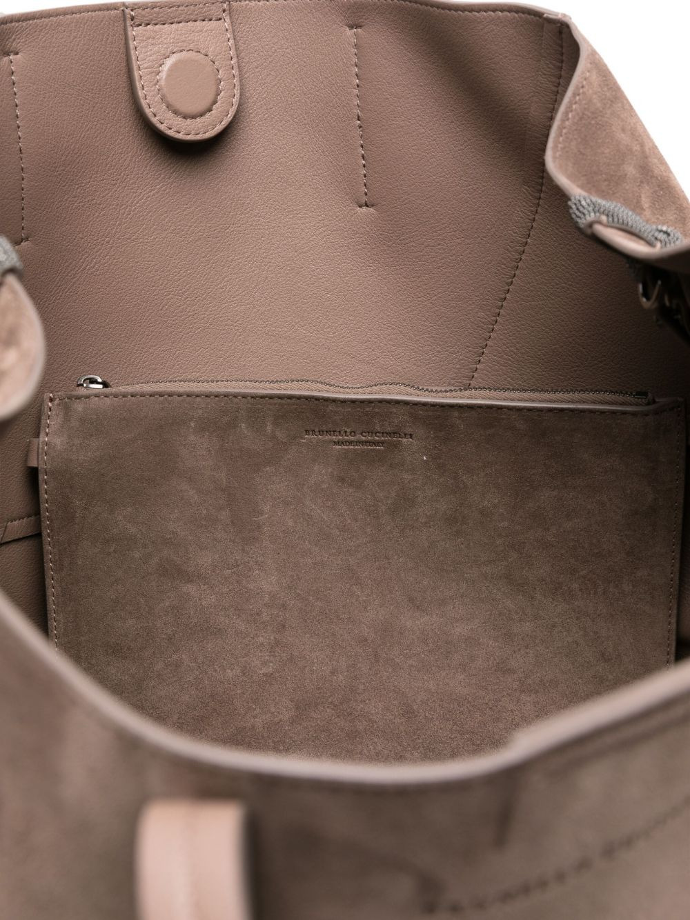 suede tote bag - 5
