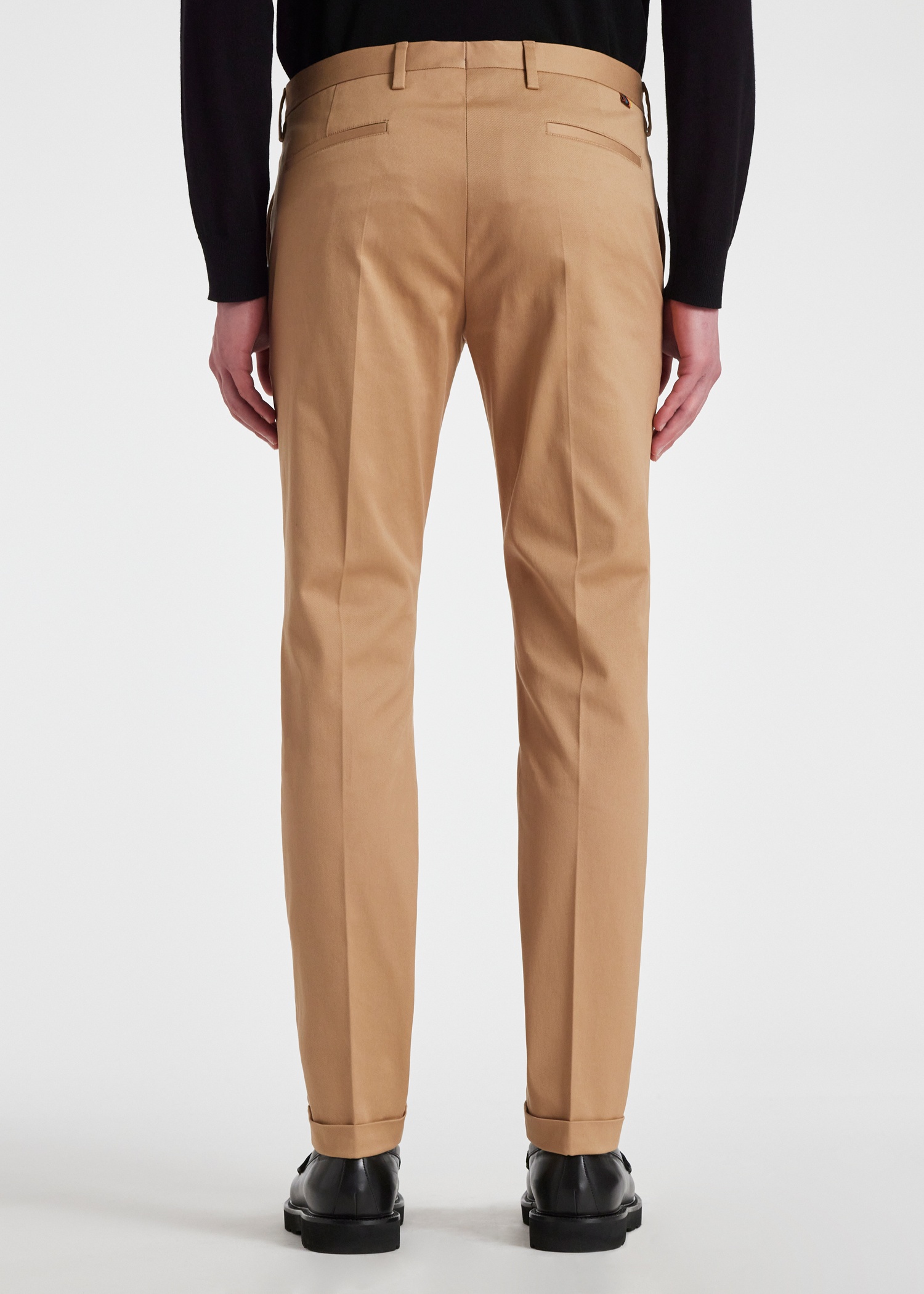 Slim-Fit Tan Cotton-Stretch Chinos - 5