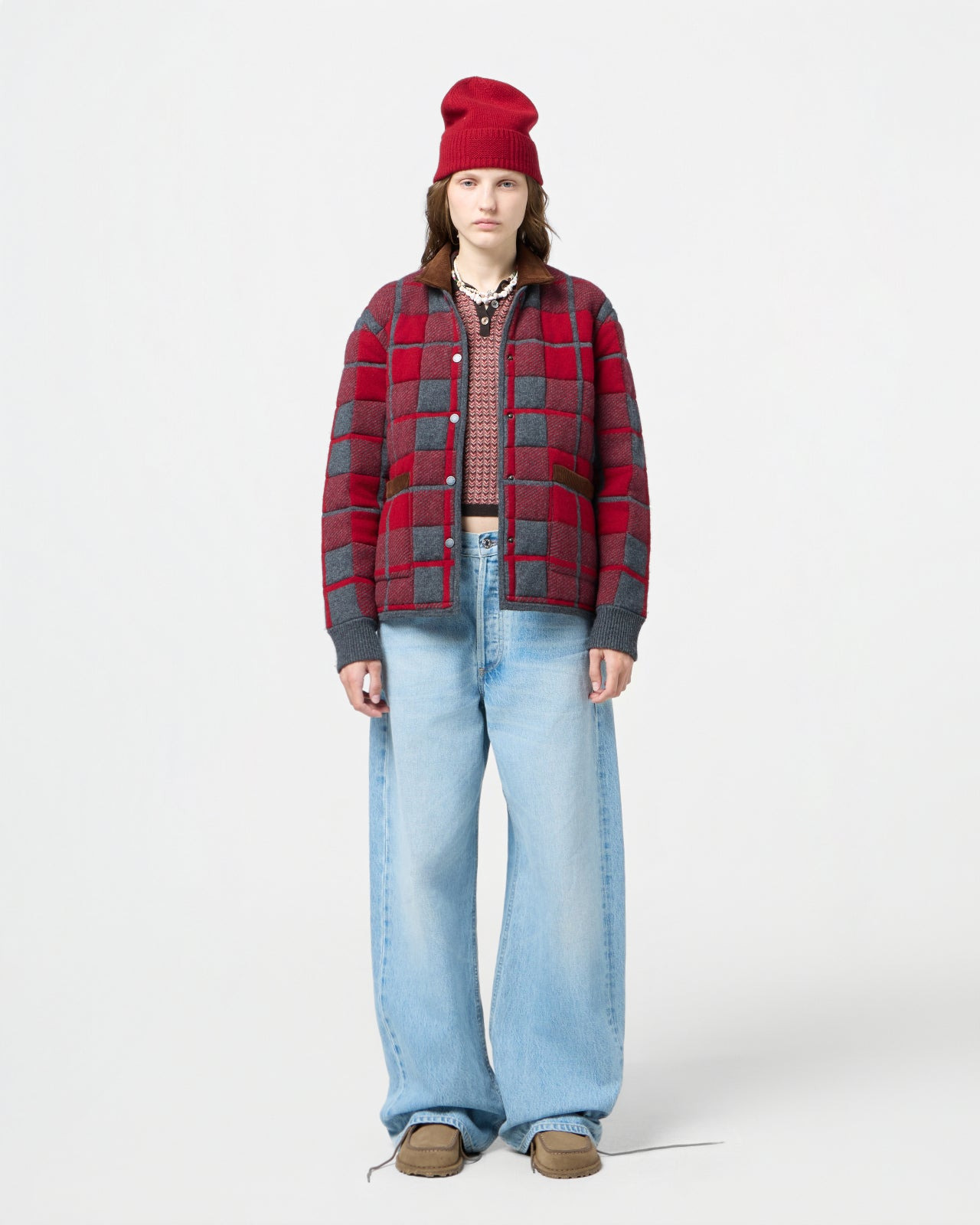 Quilted Plaid Liner Jacket - 3
