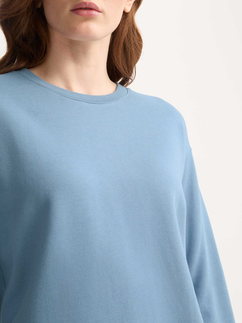 Women's Sweatshirt Quinn Cotton Modal Soft Denim Blue 4