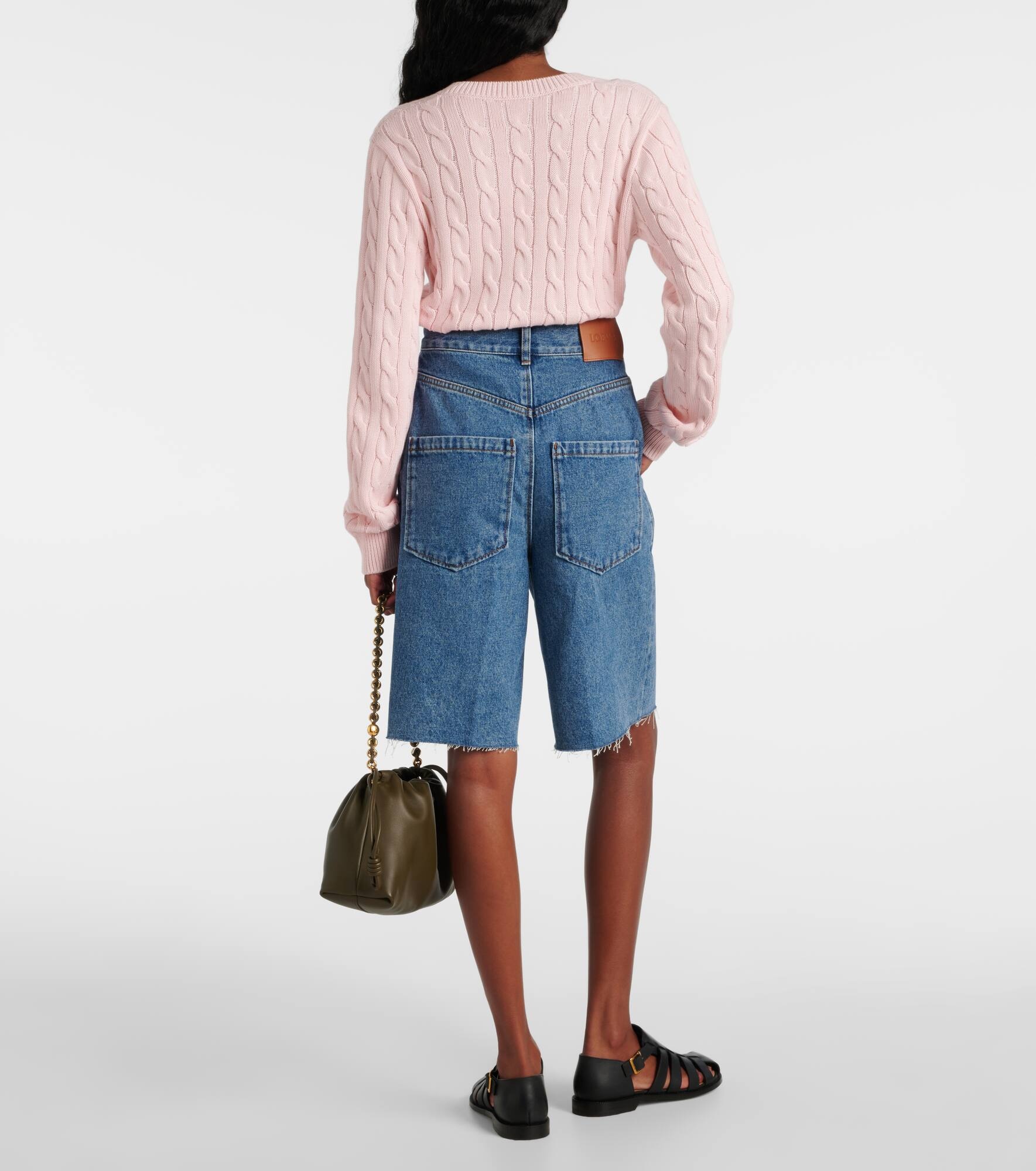 Anagram denim Bermuda shorts - 3