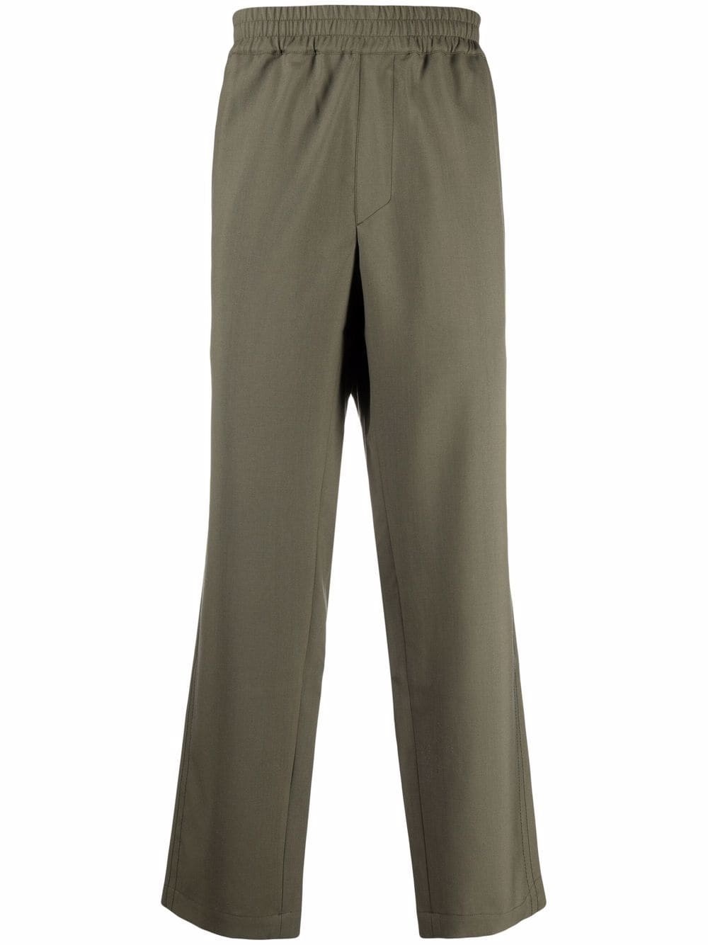 straight-leg virgin wool trousers - 1