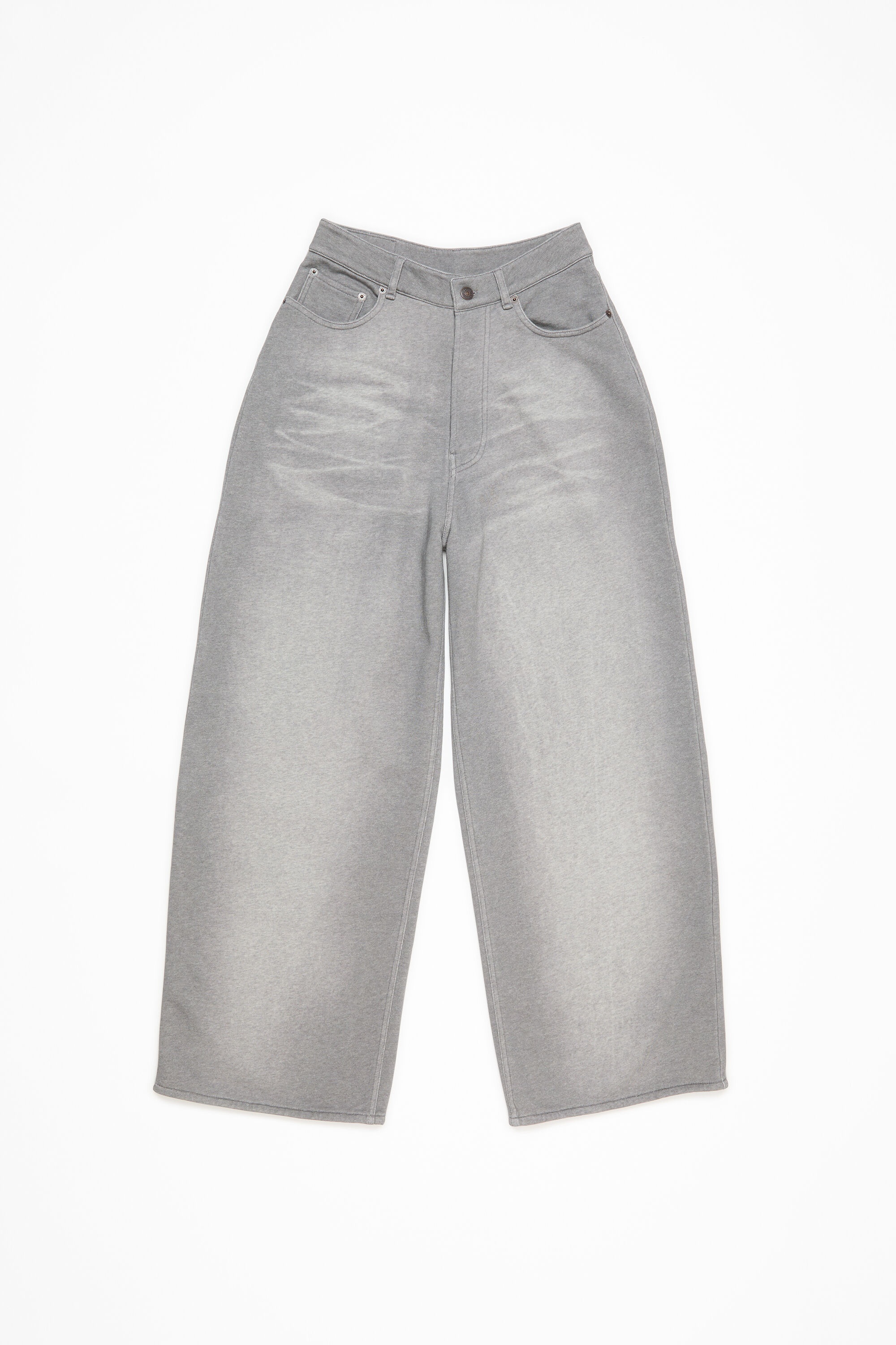 Loose fit trousers - Grey Melange - 6