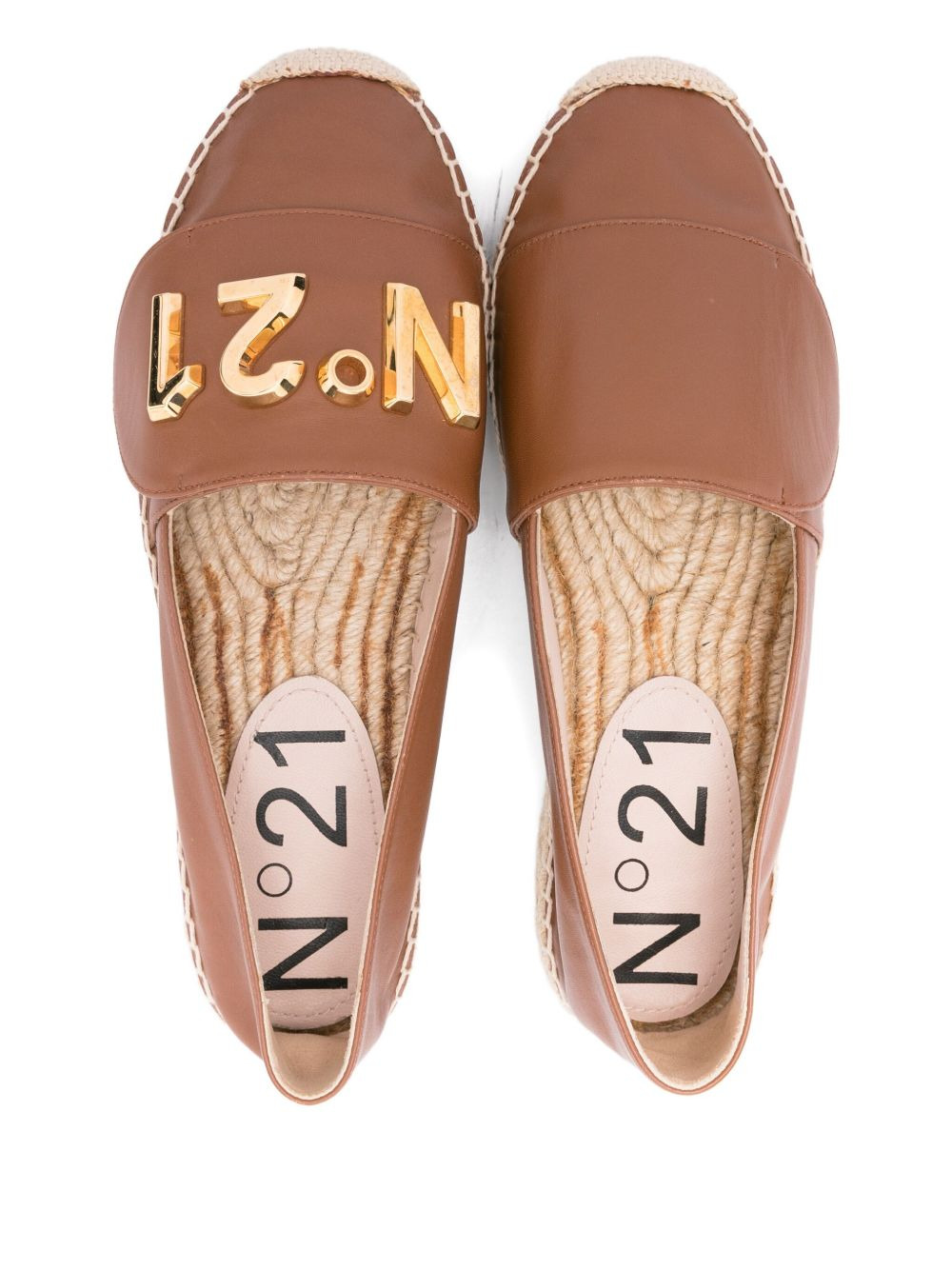 leather flat espadrilles - 4