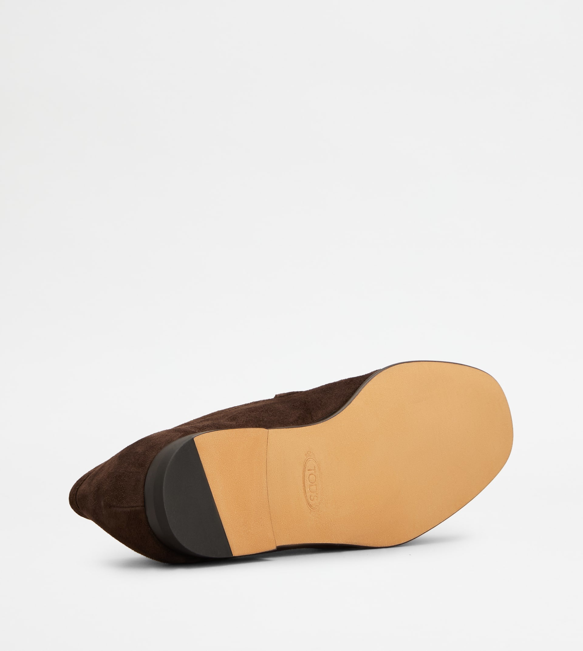 LOAFERS IN SUEDE - BROWN - 4