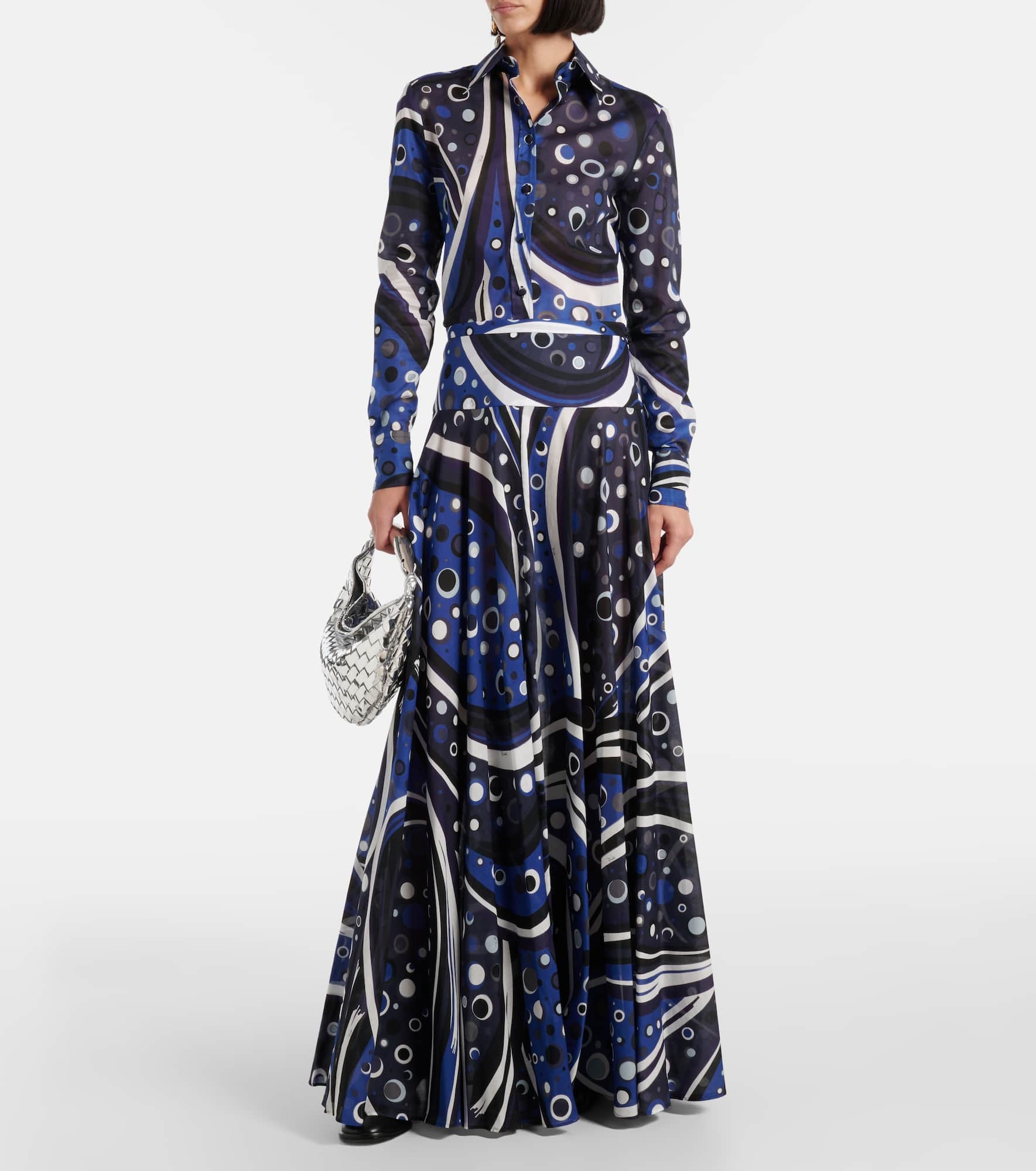 Printed cotton muslin maxi skirt - 2