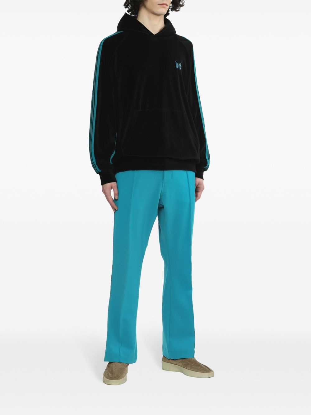 stripe-detail elasticated-waist track pants - 2