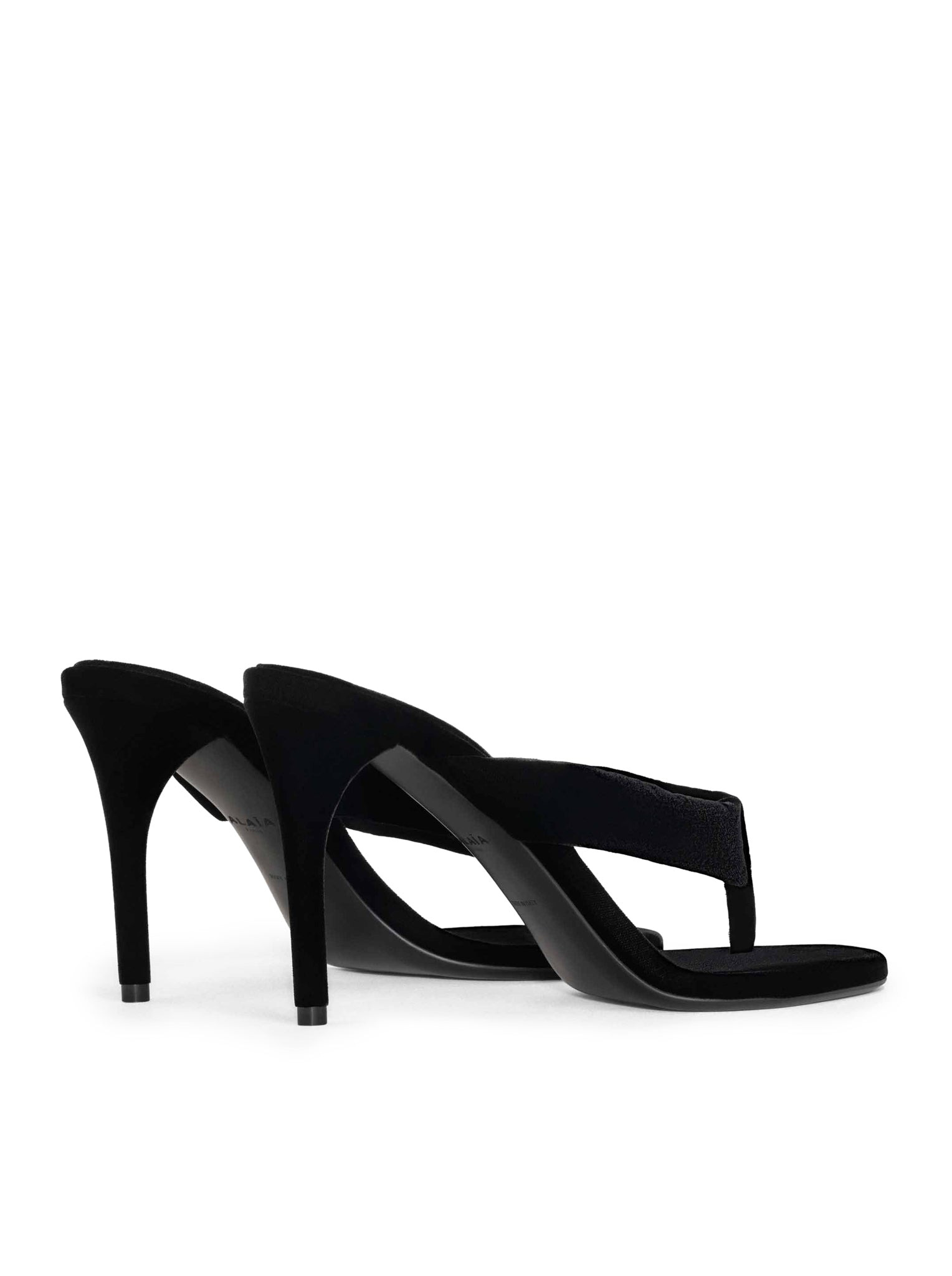 VELVET HEEL FLIP-FLOPS MULE - 3