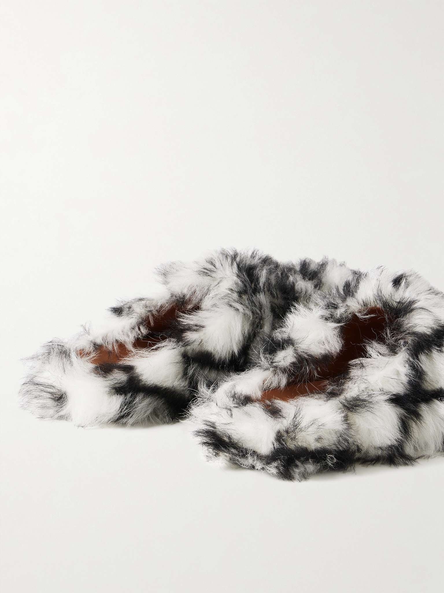 Fussbett Sabot Checked Shearling Slippers - 5