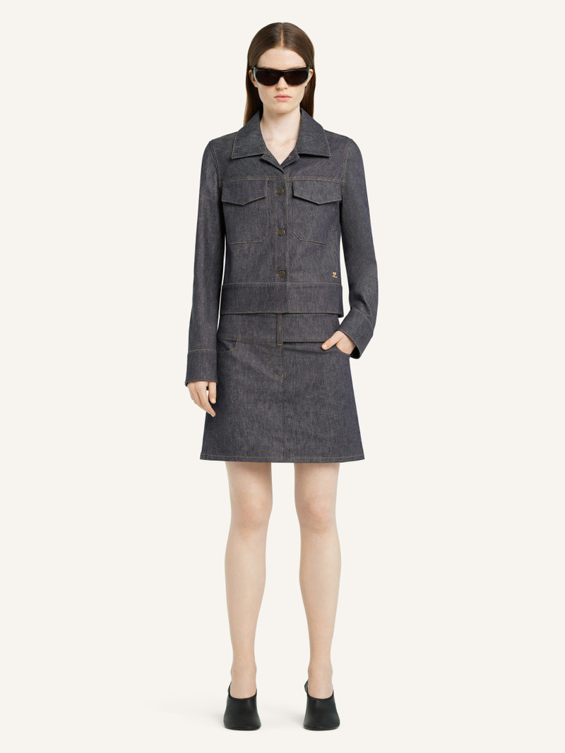 courrèges DENIM UTILITY TRUCKER JACKET outlook