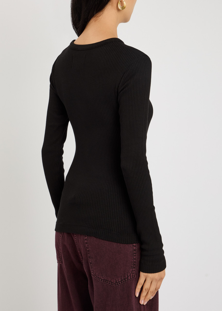 Citizens OF Humanity Bina Ribbed Stretch-jersey top - 5