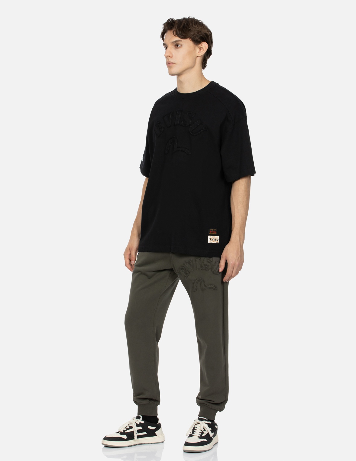 LOGO AND SEAGULL APPLIQUE REGULAR FIT SWEATPANTS - 3