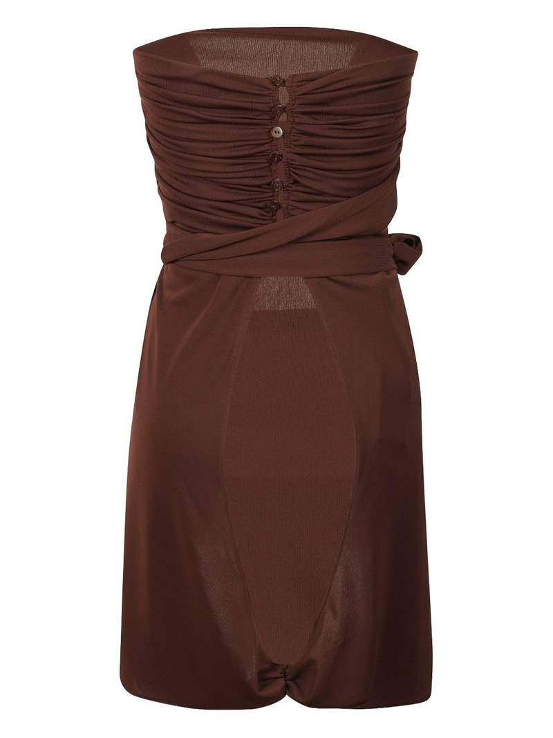 THE NEW ARRIVALS ILKYAZ OZEL ruched tie top outlook