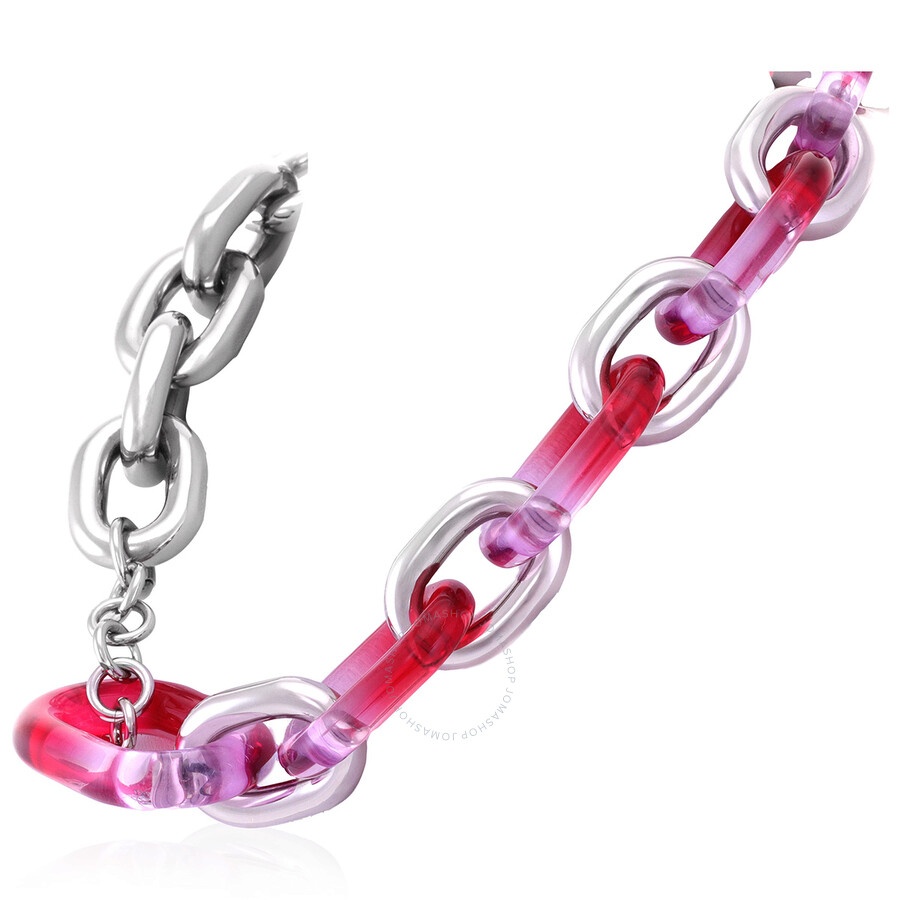 Paco Rabanne Oversized Chain Link Logo-Engraved Resin Necklace - 4
