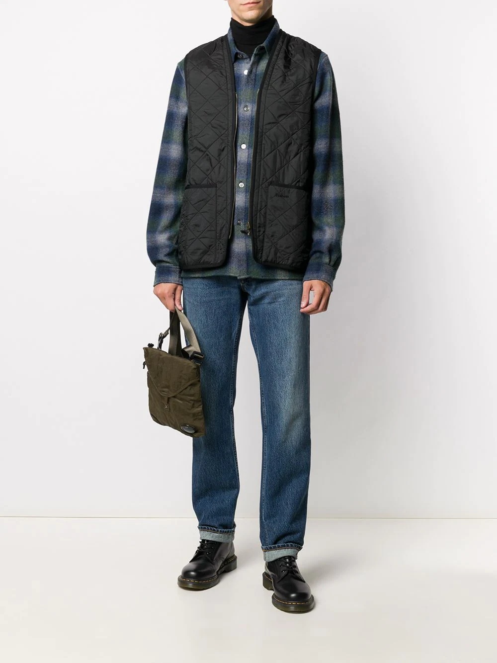 quilted zip-up gilet - 2