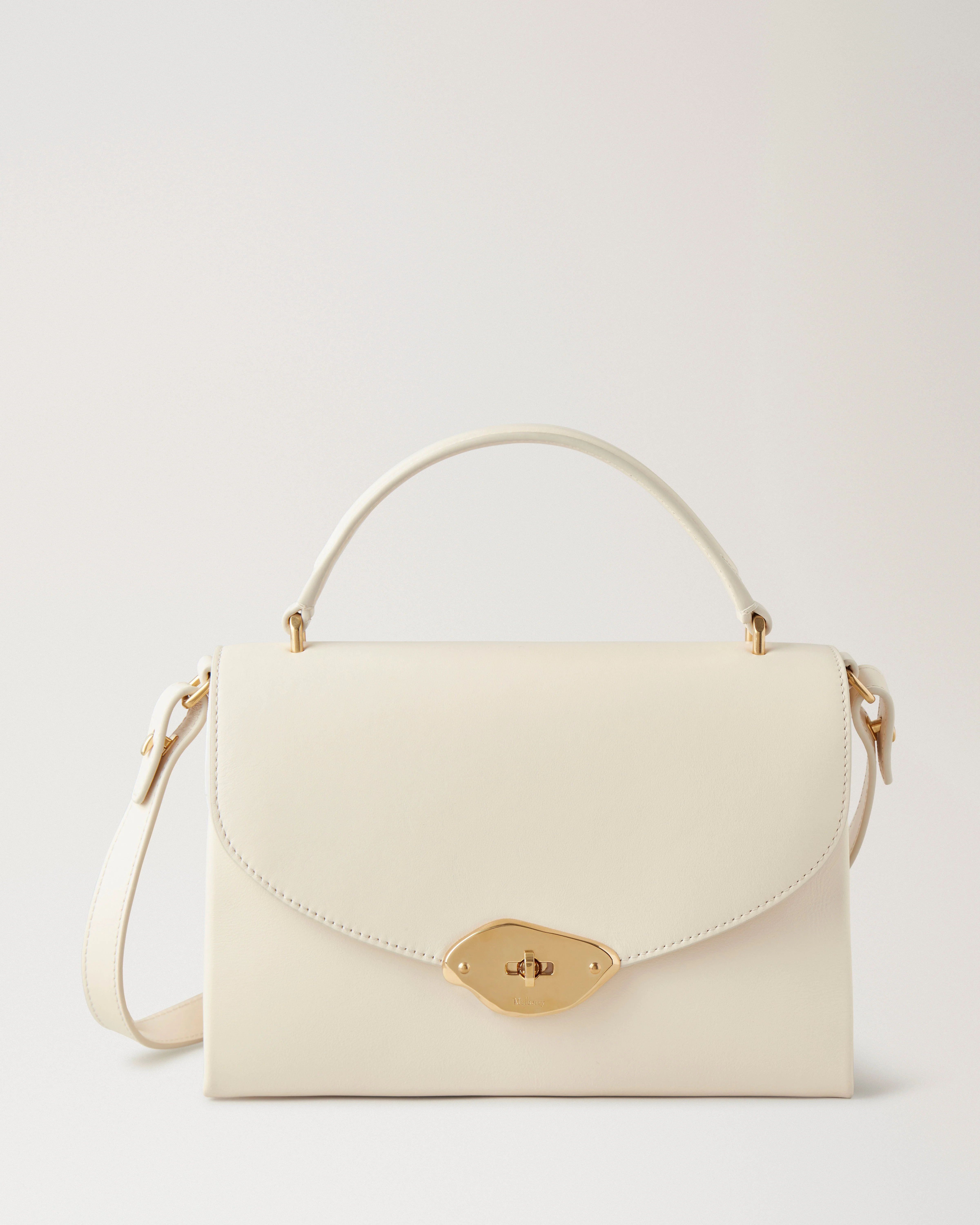 Lana Top Handle
Eggshell High Gloss Leather - 1