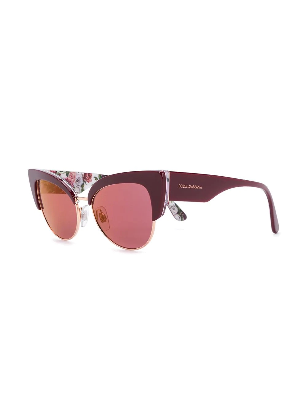 floral printed cat-eye sunglasses - 2