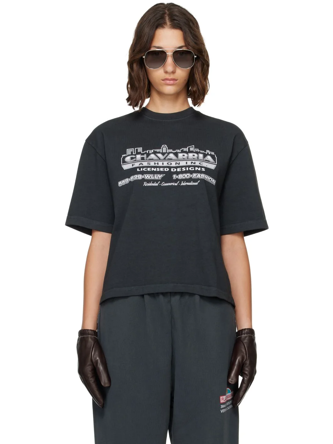 Black 'Chavarria Licensed Designs' Brava T-shirt - 1