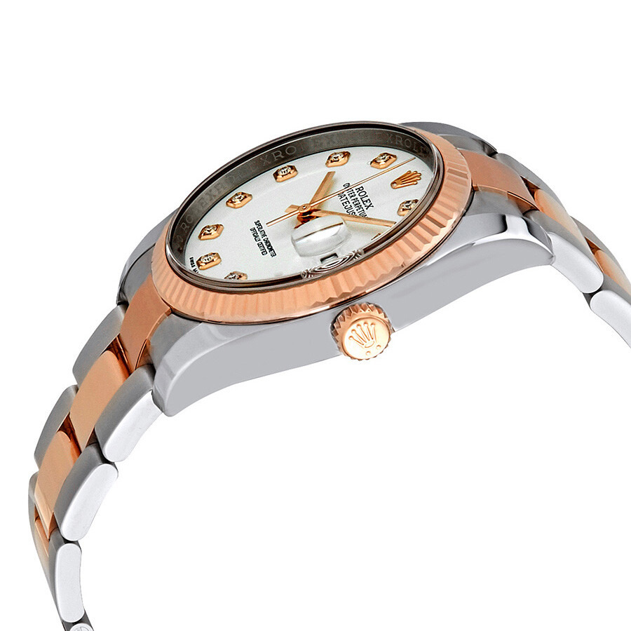 Rolex Oyster Perpetual Datejust 36 White Dial Stainless Steel and 18K Everose Gold Bracelet Automati - 2