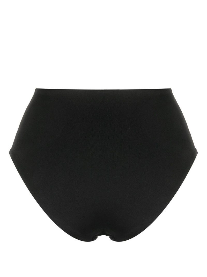 Sporty & Rich logo-print high-waisted bikini bottoms outlook