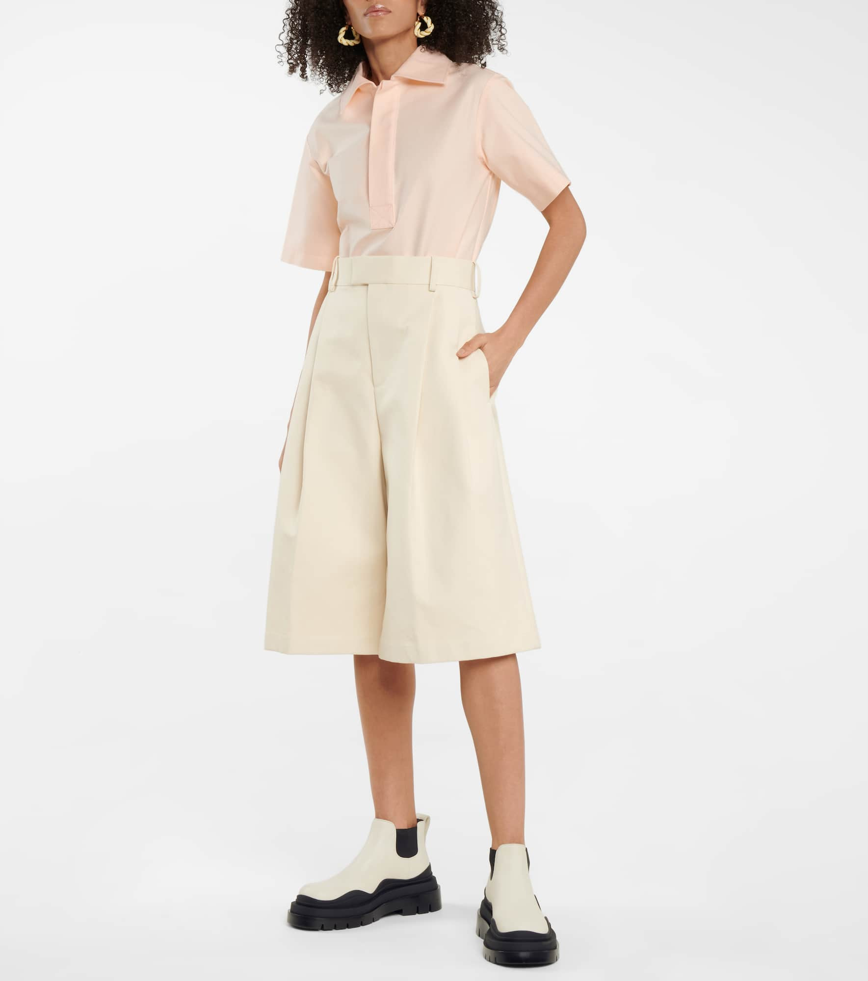 Cotton polo top - 2