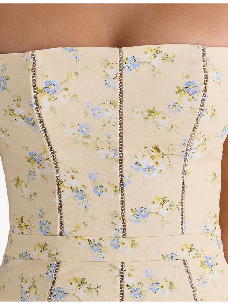 Ysabella Floral-Print Cotton Midi Dress 5
