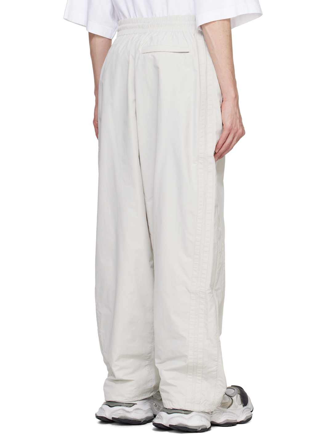 White Oval Logo Track Pants - 3