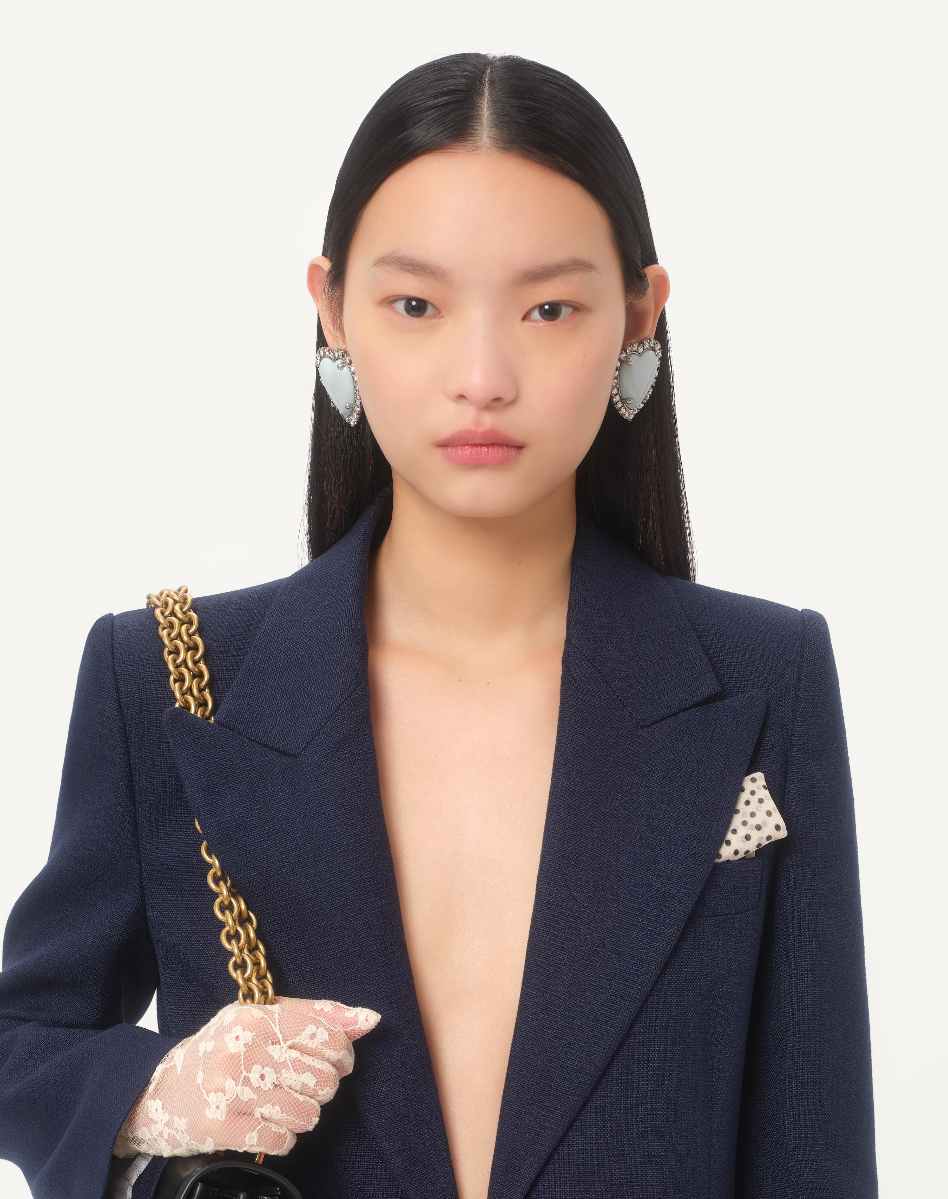 VISCOSE JACKET WITH BOW - 4