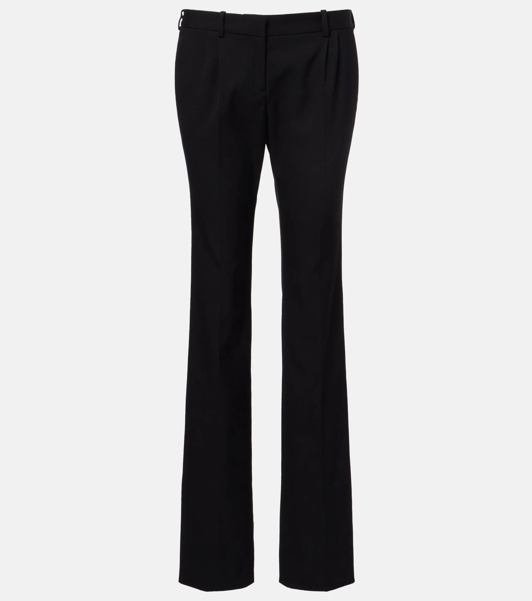 Wool twill slim pants - 1