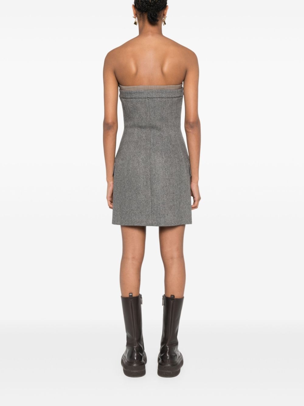 tweed mini dress - 4