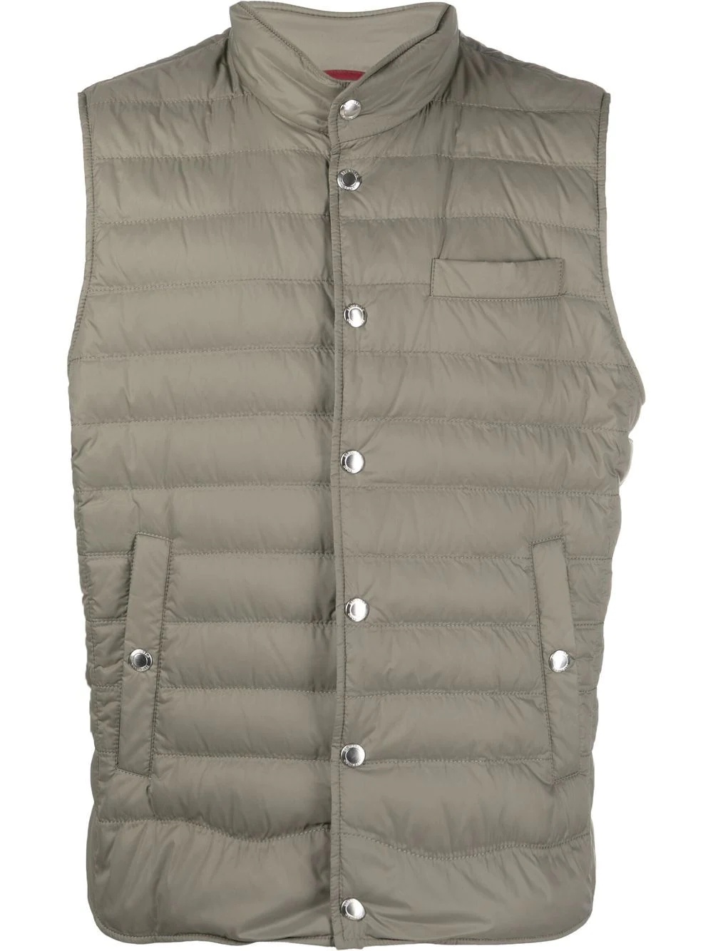 button-up padded gilet - 1