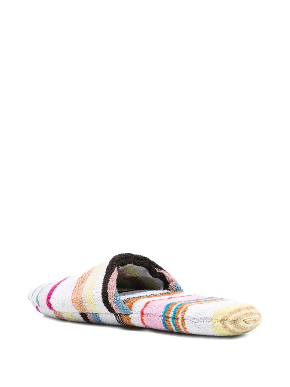 Giacomo striped cotton slippers - 3