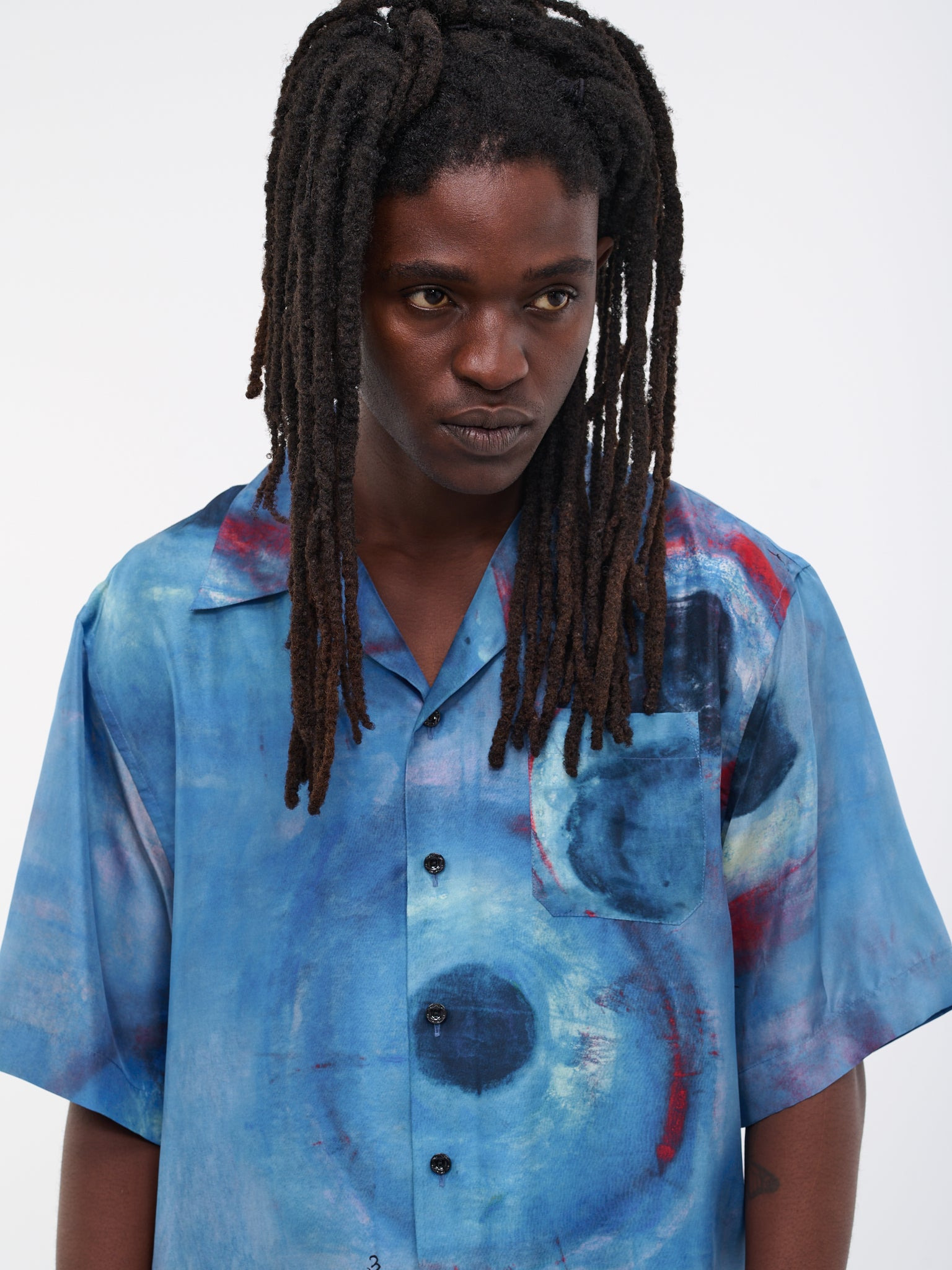 Buchi Blu Bowling Shirt - 4