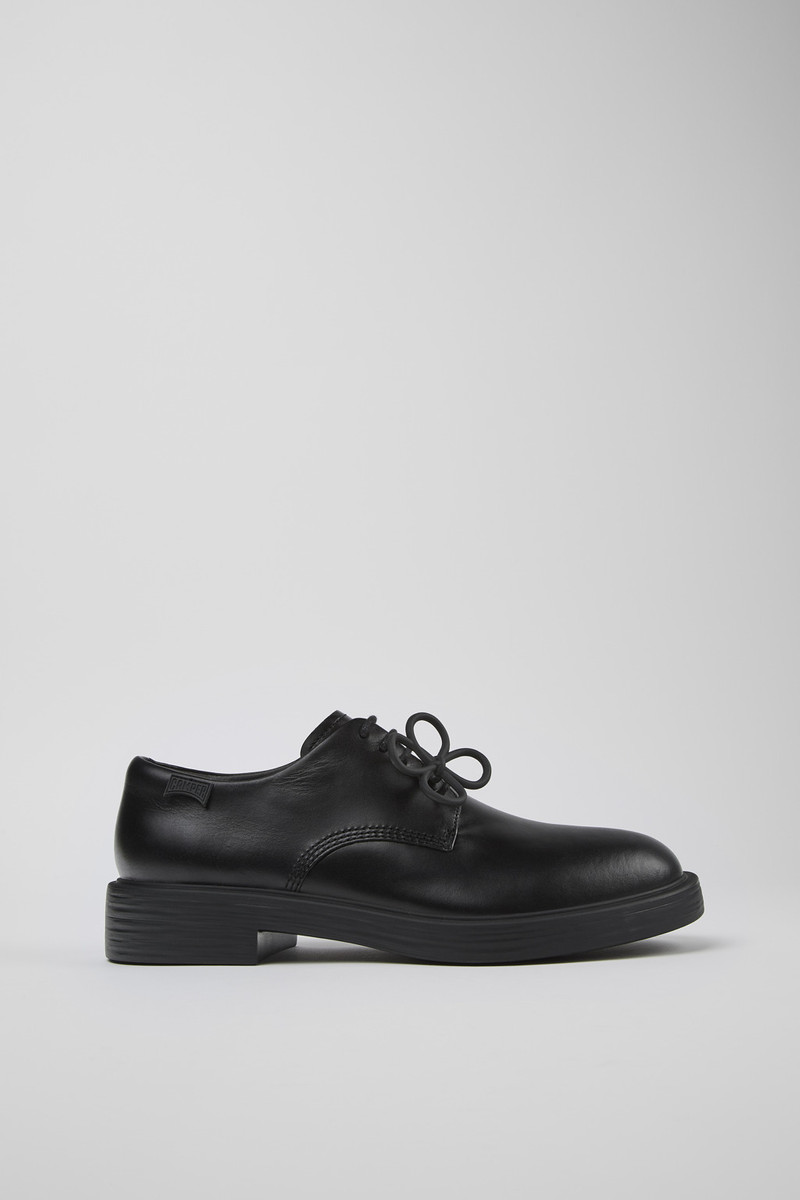 Black leather shoes for men 1
