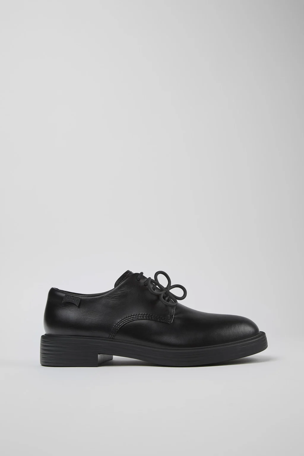 Black leather shoes for men - 1