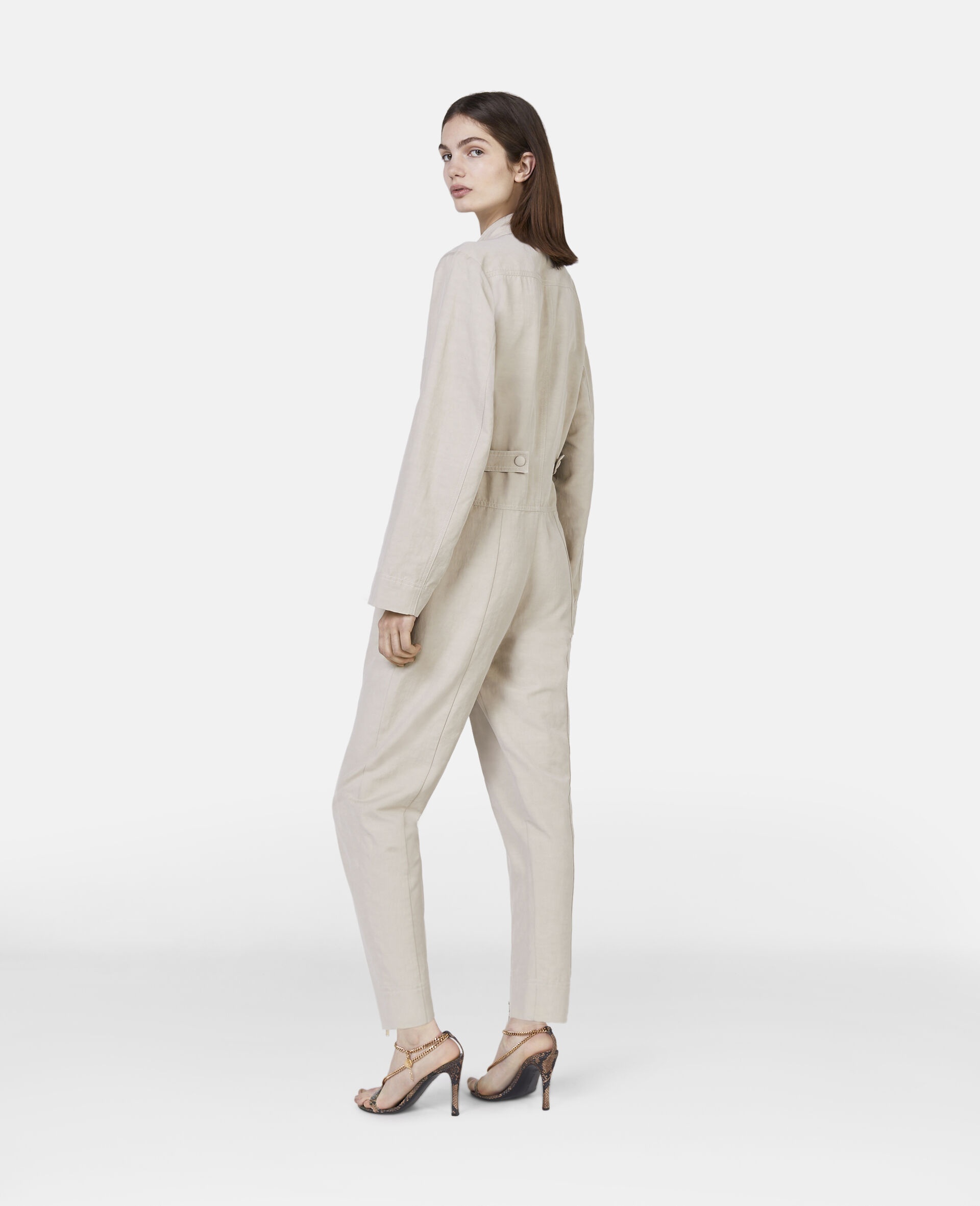 Cut-out straight-leg jumpsuit in white - Stella Mc Cartney