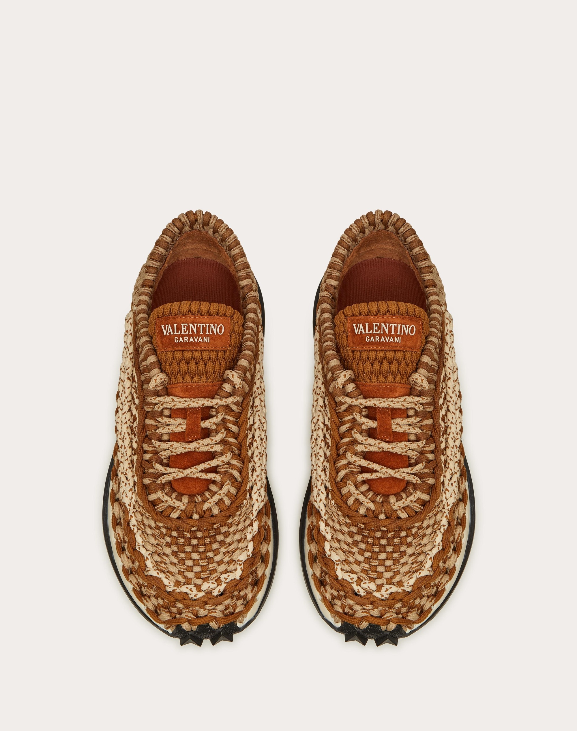 VALENTINO GARAVANI CROCHET SNEAKER IN FABRIC - 4